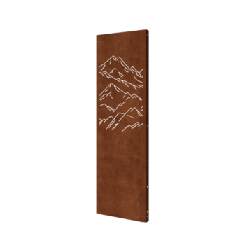 Cortenstahl-Paneel Berge Teil 1 60 x 6 x 190 cm