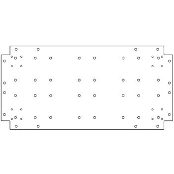 Bodenplatte aus verzinktem Stahl 40 x 80 cm