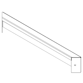 Cortenstahl Pflanzkübel - Paneel - 10 x 60 cm