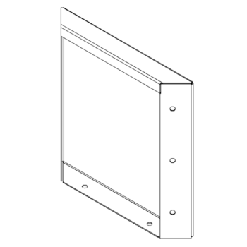 Pflanzkübel aus Stahl - Paneel - 30 x 30 cm - RAL7016 matte (anthrazitgrau)