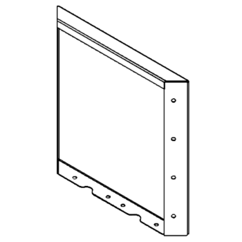 Pflanzkübel aus Stahl - Paneel - 40 x 40 cm - RAL7016 matte (anthrazitgrau)