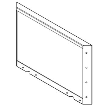 Pflanzkübel aus Stahl - Paneel - 40 x 60 cm - RAL7016 matte (anthrazitgrau)