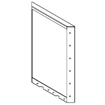 Cortenstahl Pflanzkübel - Paneel - 60 x 40 cm