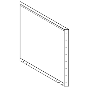 Pflanzkübel aus Stahl - Paneel - 80 x 80 cm - RAL7016 matte (anthrazitgrau)