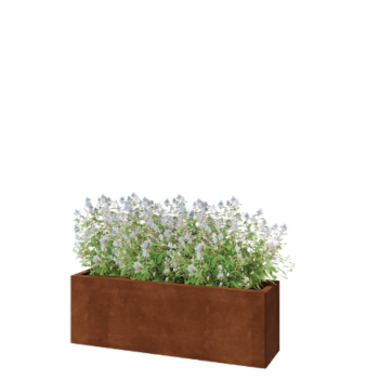 Cortenstahl Pflanzkübel - Rechteckig - 120 x 30 x 40 cm - Mit Bodenplatte Cortenstahl Pflanzkübel - Rechteckig - 120 x 30 x 40 cm - Mit Bodenplatte