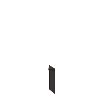 Pflanzkübel aus Stahl - Eckstück 180° - 30 cm - RAL7016 matte (anthrazitgrau)