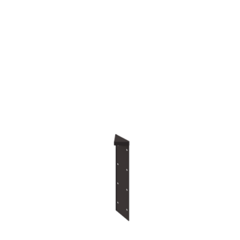 Pflanzkübel aus Stahl - Eckstück 180° - 40 cm - RAL7016 matte (anthrazitgrau)