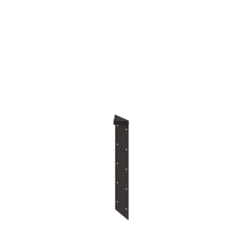 Pflanzkübel aus Stahl - Eckstück 180° - 50 cm - RAL7016 matte (anthrazitgrau)