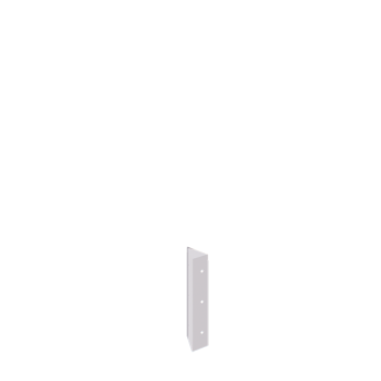 Pflanzkübel aus Stahl - Eckstück 90° - 30 cm - RAL9010 matte (weiß)