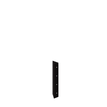 Pflanzkübel aus Stahl - Eckstück 90° - 40 cm - RAL9005 matte (schwarz)