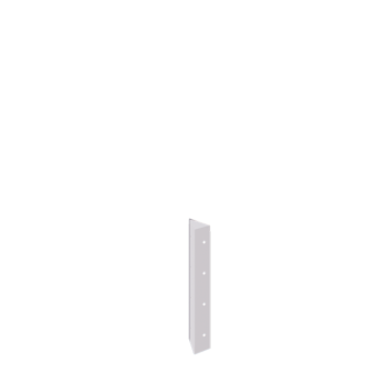 Pflanzkübel aus Stahl - Eckstück 90° - 40 cm - RAL9010 matte (weiß)