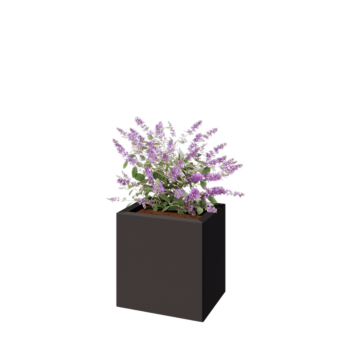 Pflanzkübel aus Stahl - Rechteckig - 40 x 30 x 40 cm - RAL7016 matte (anthrazitgrau) - Mit Bodenplatte