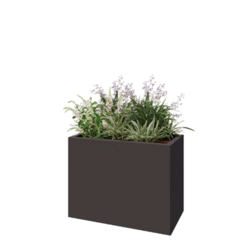 Pflanzkübel aus Stahl - Rechteckig - 80 x 40 x 60 cm - RAL7016 matte (anthrazitgrau) - Mit Bodenplatte Pflanzkübel aus Stahl - Rechteckig - 80 x 40 x 60 cm - RAL7016 matte (anthrazitgrau) - Mit Bodenplatte