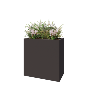 Pflanzkübel aus Stahl - Rechteckig - 80 x 40 x 80 cm - RAL7016 matte (anthrazitgrau) - Mit Bodenplatte Pflanzkübel aus Stahl - Rechteckig - 80 x 40 x 80 cm - RAL7016 matte (anthrazitgrau) - Mit Bodenplatte