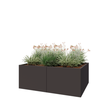 Hochbeet XXL aus Stahl - Rechteckig - 160 x 120 x 60 cm - RAL7016 matte (anthrazitgrau) - Mit Bodenplatte Hochbeet XXL aus Stahl - Rechteckig - 160 x 120 x 60 cm - RAL7016 matte (anthrazitgrau) - Mit Bodenplatte