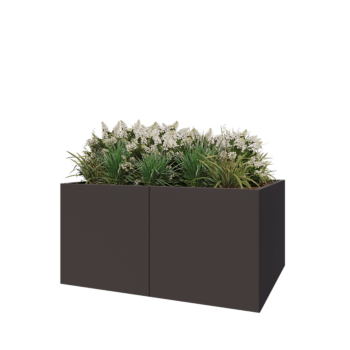 Hochbeet XXL aus Stahl - Rechteckig - 160 x 120 x 80 cm - RAL7016 matte (anthrazitgrau) - Ohne Bodenplatte Hochbeet XXL aus Stahl - Rechteckig - 160 x 120 x 80 cm - RAL7016 matte (anthrazitgrau) - Ohne Bodenplatte