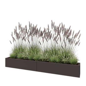 Hochbeet XXL aus Stahl - Rechteckig - 240 x 30 x 30 cm - Andere RAL farbe - Ohne Bodenplatte