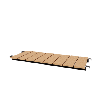 Gartenbank aus stahl - 130 x 42 cm - RAL7016 matte (anthrazitgrau)