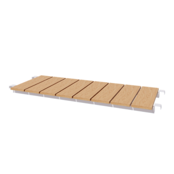 Gartenbank aus stahl - 130 x 42 cm - RAL9010 matte (weiß)
