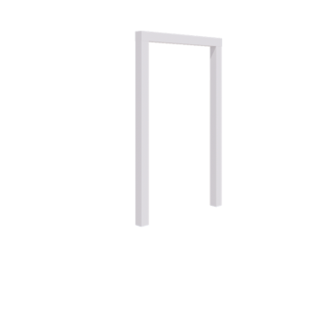 Pergola aus Stahl - Gerade - 150 x 230 cm - RAL9010 matte (weiß) - Ohne Betonsockel