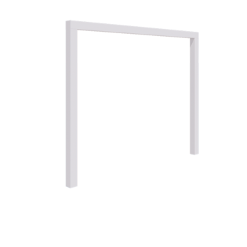 Pergola aus Stahl - Gerade - 300 x 230 cm - RAL9010 matte (weiß) - Ohne Betonsockel