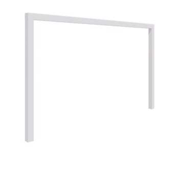 Pergola aus Stahl - Gerade - 400 x 230 cm - RAL9010 matte (weiß) - Ohne Betonsockel