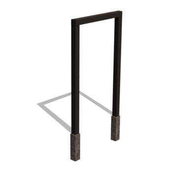 Pergola aus Stahl - Gerade - 150 x 230 cm - Andere RAL farbe - Mit Betonsockel