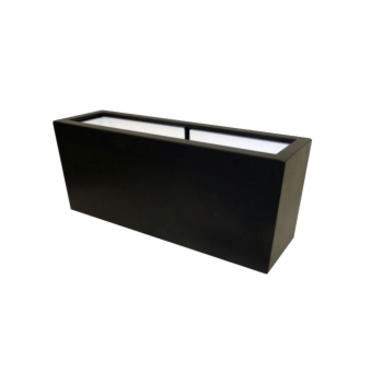 Fiberglas Pflanzkübel - Rechteck - 120 x 30 x 60 cm - RAL9010 matte (Weiß) - Mit Boden