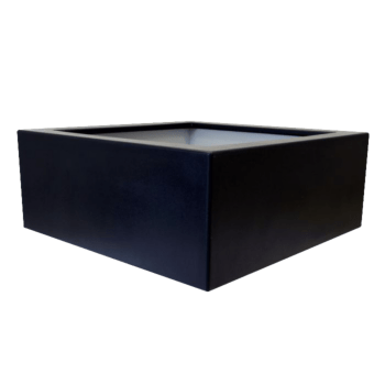 Fiberglas Pflanzkübel - Viereck - 100 x 100 x 40 cm - Mit Boden