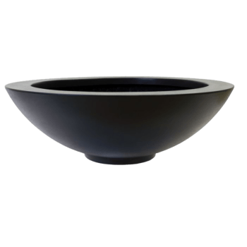Fiberglas Pflanzkübel - Schale - Ø 120 x 40 cm - Mit Boden