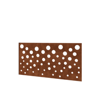 Cortenstahl Sichtschutzzaun H - Paneel B - 120 x 63,3 cm