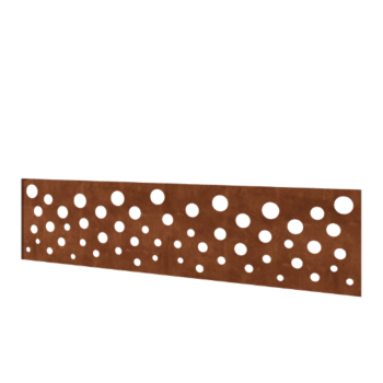 Sichtschutzzaun aus Cortenstahl H Paneel B 180 x 47,5 cm