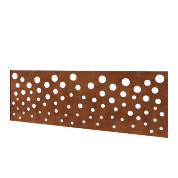 Cortenstahl Sichtschutzzaun H - Paneel B - 180 x 63,3 cm