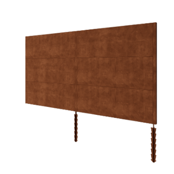 Sichtschutzzaun aus Cortenstahl H3 Set 372 cm