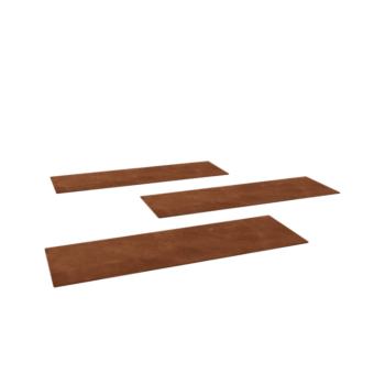 Trittplatte Cortenstahl Rechteck 75 x 25 cm