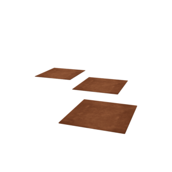 Cortenstahl Trittplatte - Viereckig - 40 x 40 cm