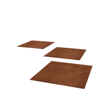 Cortenstahl Trittplatte - Viereckig - 50 x 50 cm