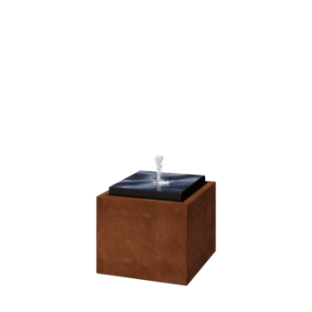 Wasserornamente aus Cortenstahl 50 x 50 x 40 cm