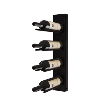 Weinregal aus Stahl - Puglia - 10,6 x 29 x 55 cm - RAL9005 matte (schwarz)