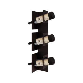 Weinregal aus Stahl - Veneto - 10 x 13 x 60 cm - Bronze