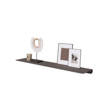 Wandregal aus Stahl - L-Form - 100 x 20 x 5 cm - RAL7016 matte (anthrazitgrau)