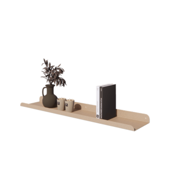 Wandregal aus Stahl - U-Form - 100 x 20 x 5 cm - Sand look
