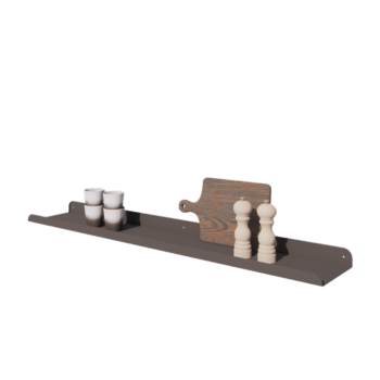Wandregal aus Stahl - U-Form - 120 x 20 x 5 cm - RAL7016 matte (anthrazitgrau)