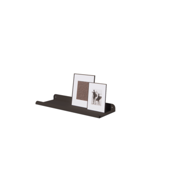 Wandregal aus Stahl - U-Form - 60 x 20 x 5 cm - RAL9005 matte (schwarz)