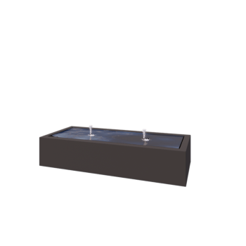 Wassertisch aus Aluminium - Lyra - 200 x 80 x 40 cm - RAL7016 matte (anthrazitgrau) - Mit LED-Beleuchtung Wassertisch aus Aluminium - Lyra - 200 x 80 x 40 cm - RAL7016 matte (anthrazitgrau) - Mit LED-Beleuchtung