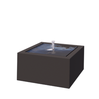 Wassertisch aus Aluminium - Lyra - 80 x 80 x 40 cm - RAL7016 matte (anthrazitgrau) - Mit LED-Beleuchtung Wassertisch aus Aluminium - Lyra - 80 x 80 x 40 cm - RAL7016 matte (anthrazitgrau) - Mit LED-Beleuchtung