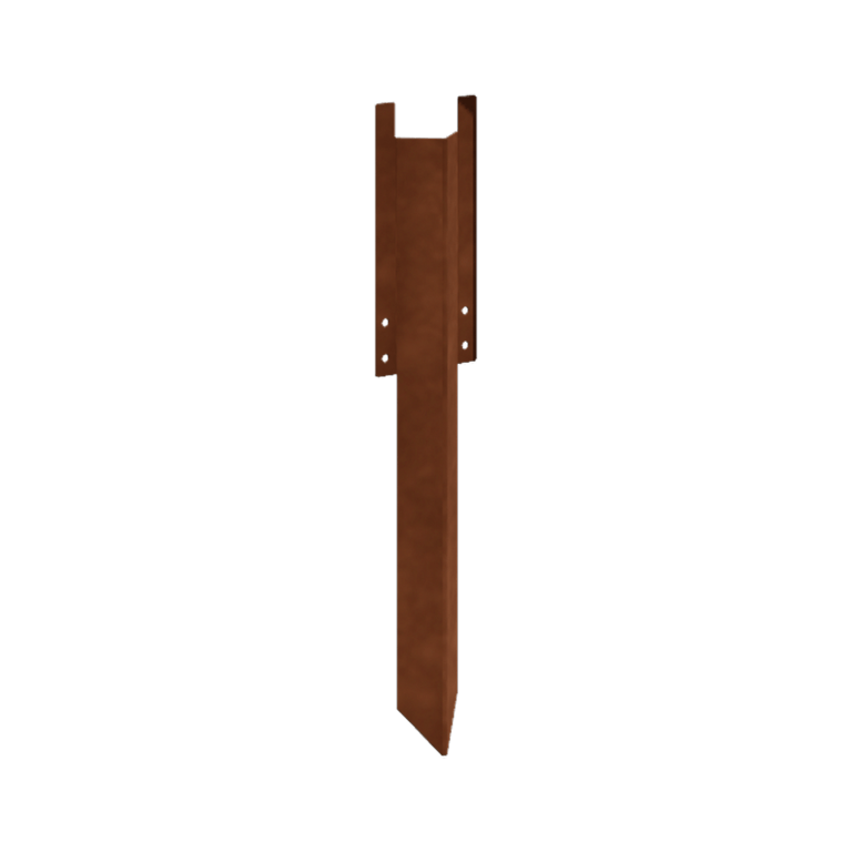Erdspieß aus Cortenstahl Hoch 34 - 37,5 cm