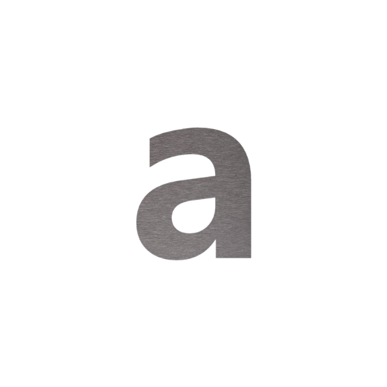 Hausnummern aus Edelstahl a - 10 cm