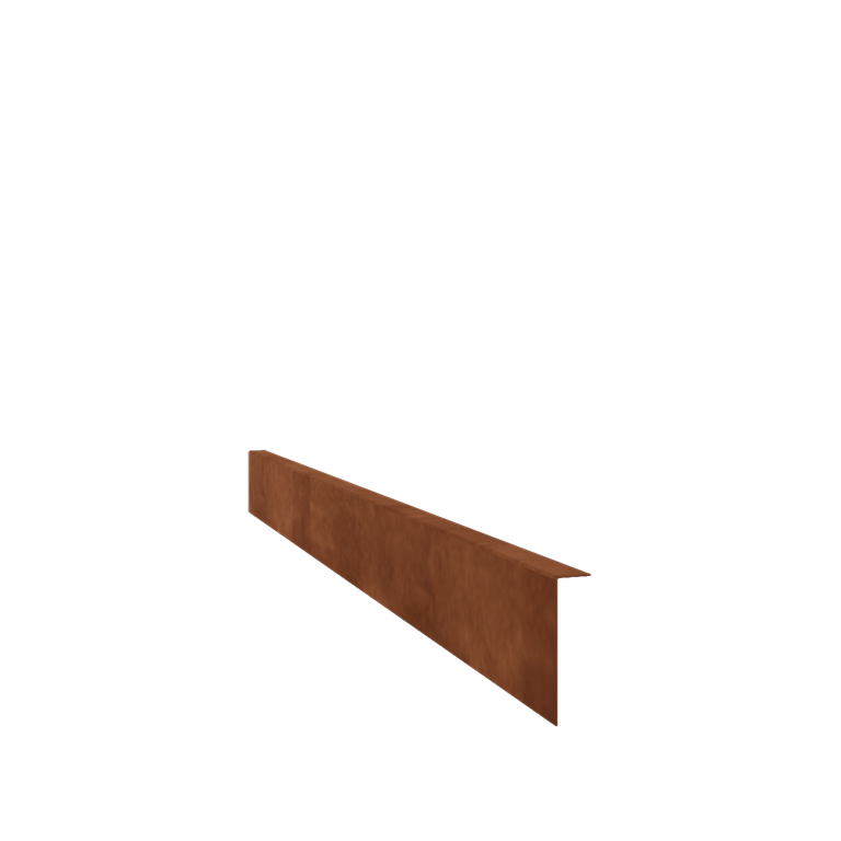 Cortenstahl Rasenkante - Gebogen - Höhe 12 cm - 150 cm