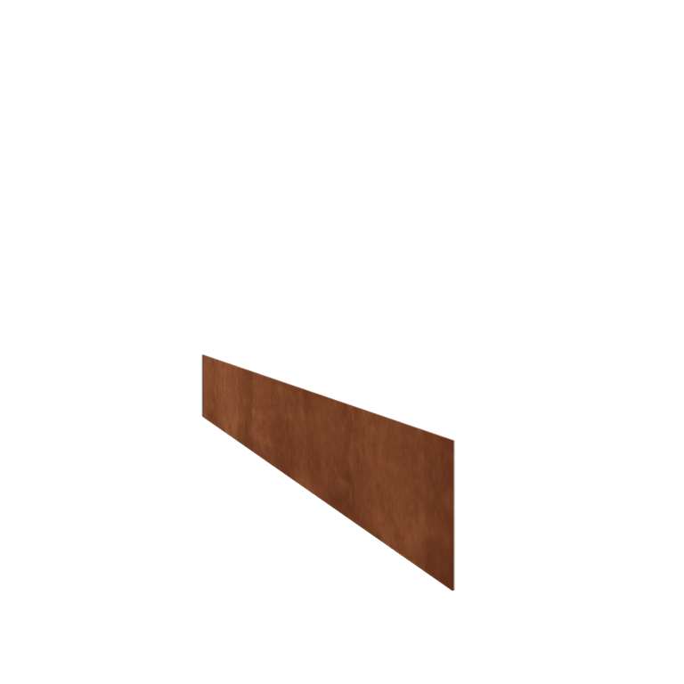 Cortenstahl Rasenkante - Gerade - Höhe 15 cm - 150 cm